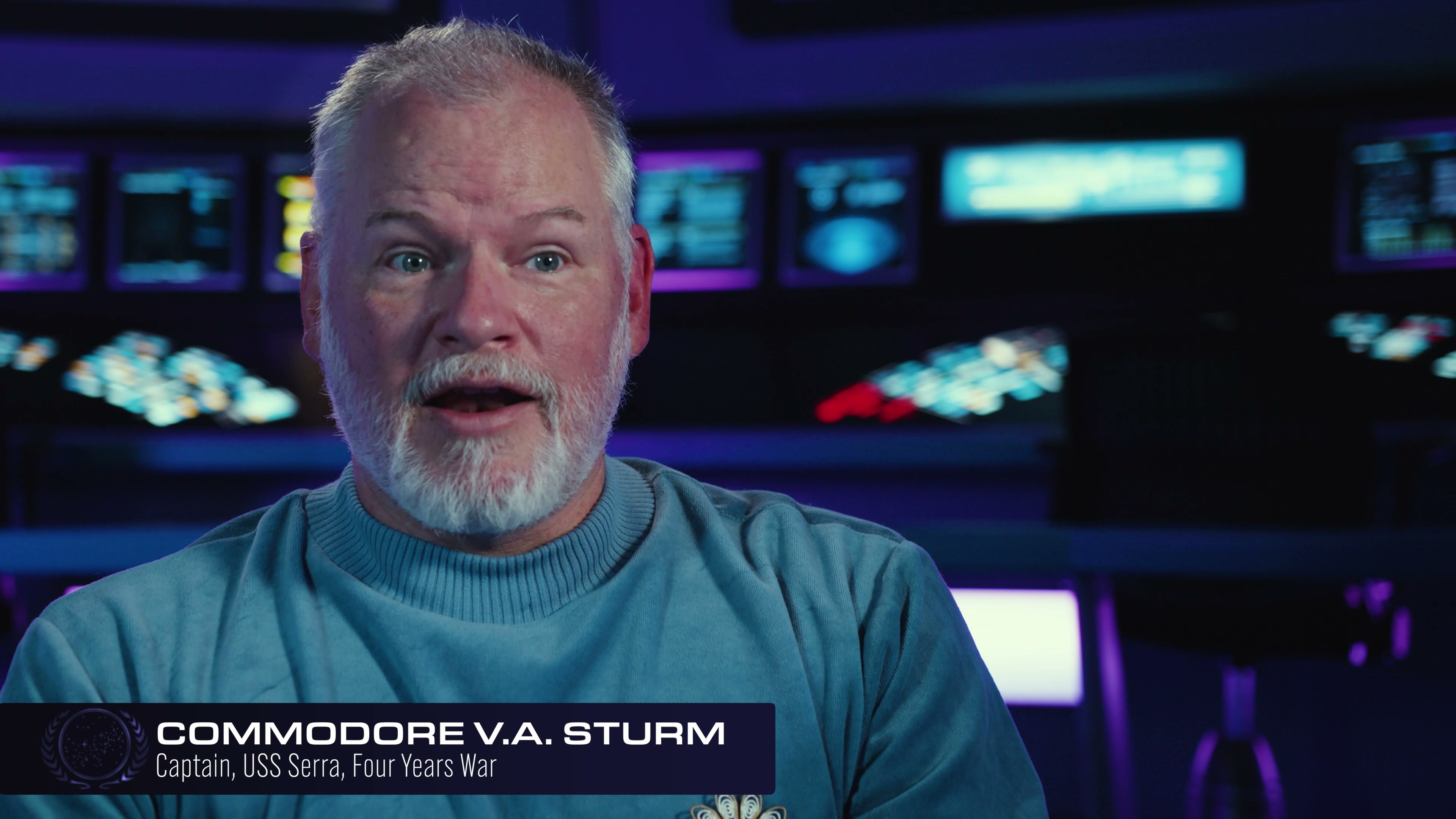 Commodore V.A. Sturm — Captain, USS Serra, Four Years War