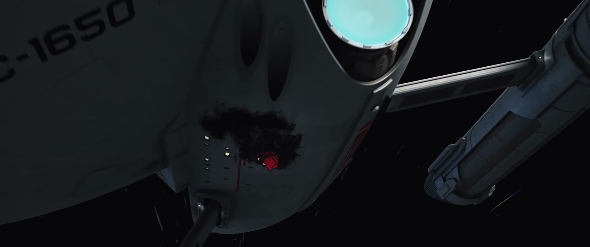 USS Ares NCC-1650 — secondary hull battle damage