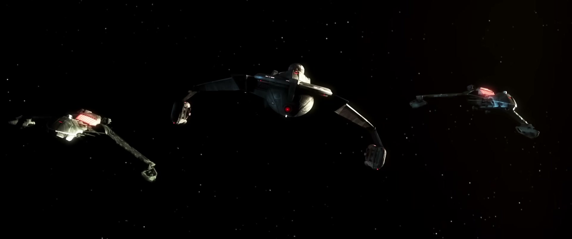 Klingon battle group — D-7 and Birds-of-Prey