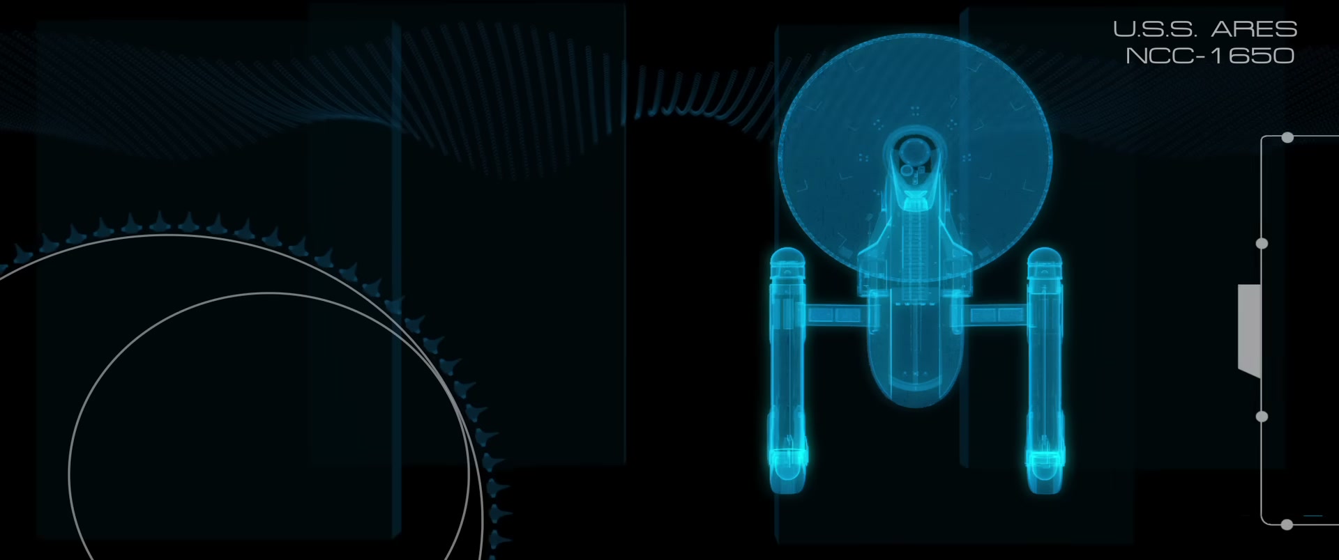 USS Ares NCC-1650 — schematic display