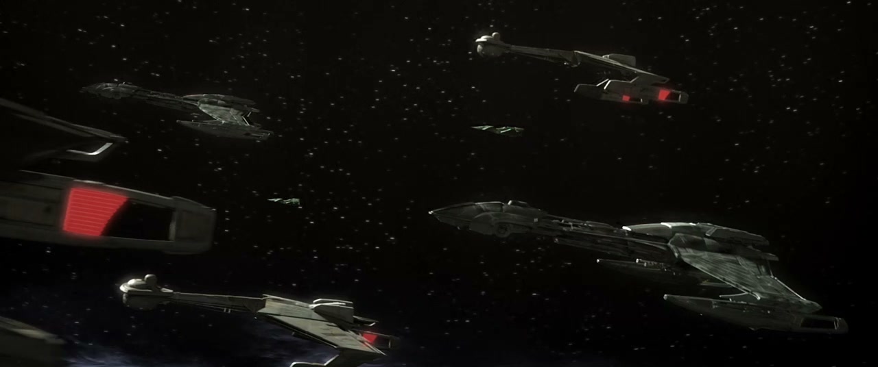 Klingon battle group — D-7 and Birds-of-Prey