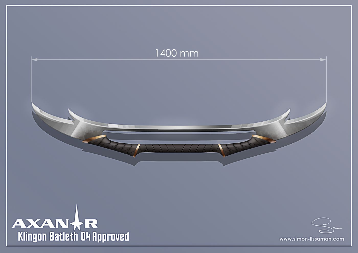 Recovered klingon bat'leth design artifact — Klingon Batleth04 Approved Design. Catalogued by the Memory Alpha Historic Society from the Axanar production archive.