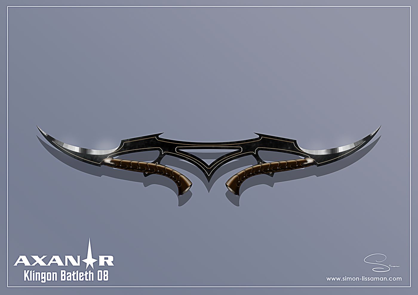 Recovered klingon bat'leth design artifact — Klingon Batleth08. Catalogued by the Memory Alpha Historic Society from the Axanar production archive.