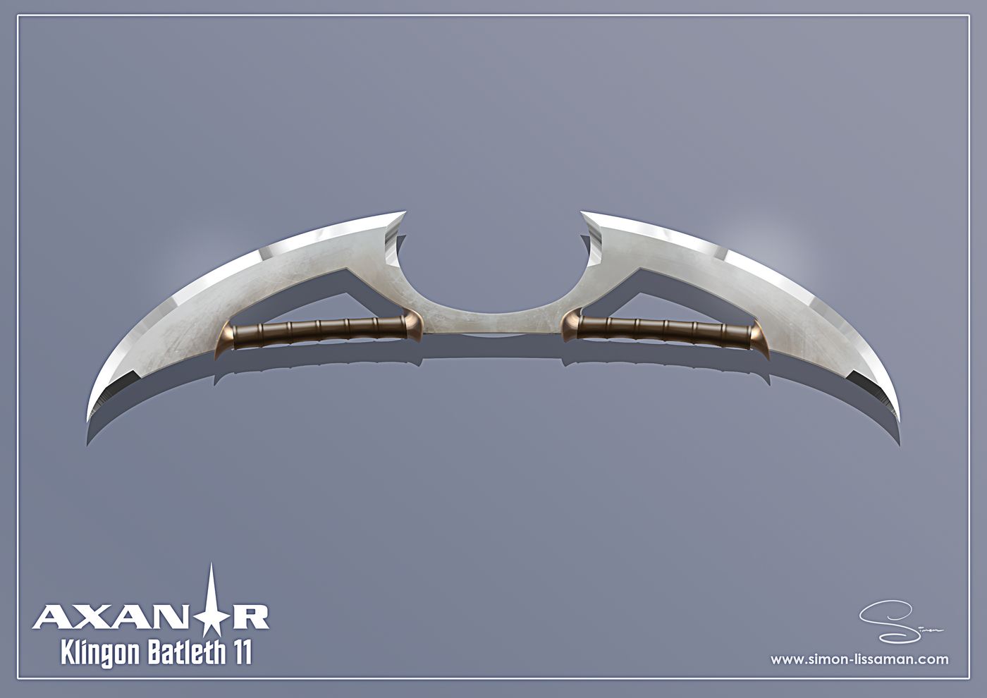 Recovered klingon bat'leth design artifact — Klingon Batleth11a. Catalogued by the Memory Alpha Historic Society from the Axanar production archive.