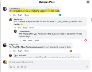 Justin Burton Admitting to feeding Information to CBS in a post by Shawn O'halloran